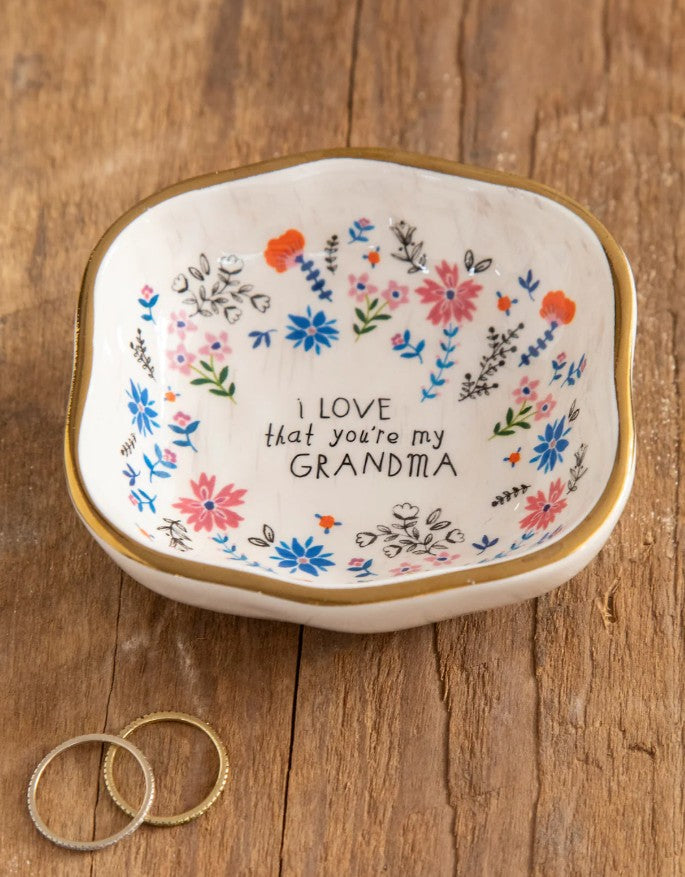Antiqued Trinket Bowl - Grandma