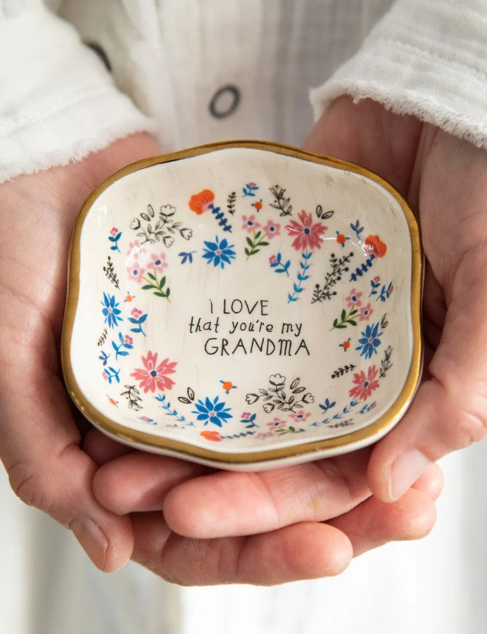 Antiqued Trinket Bowl - Grandma