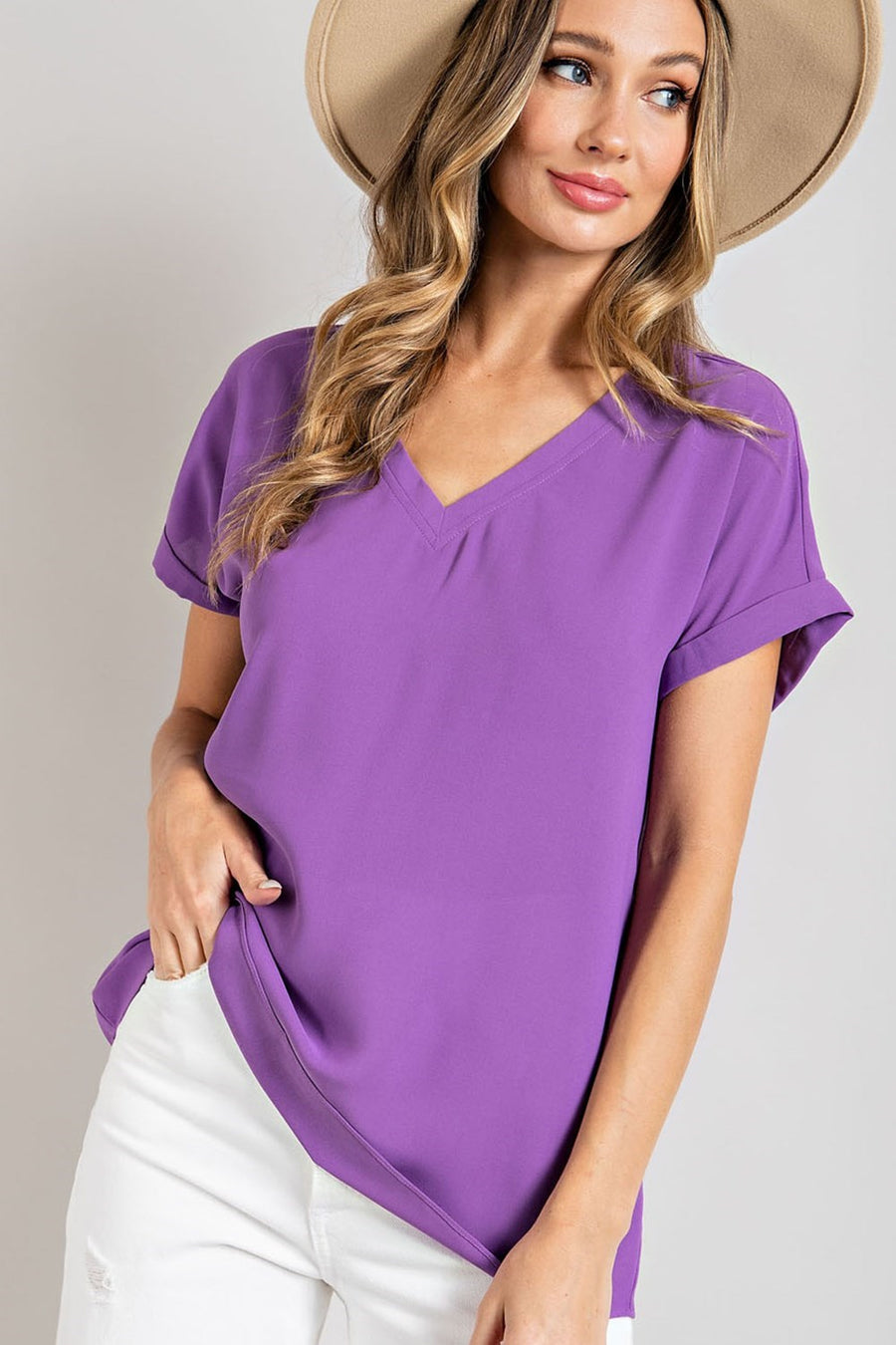 Basic V Neck Top