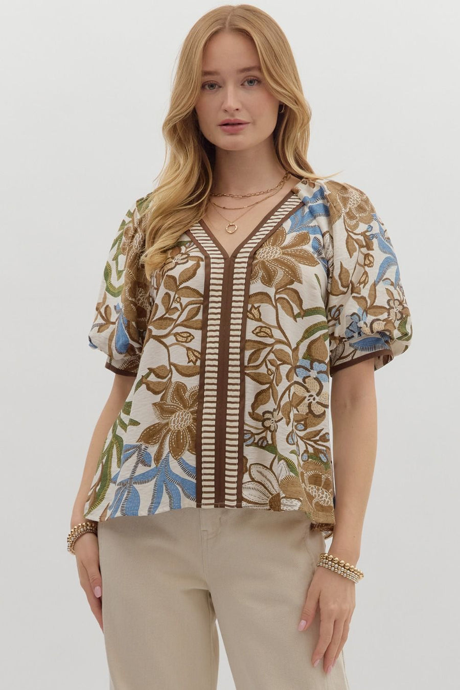 Botanical Print Shirt
