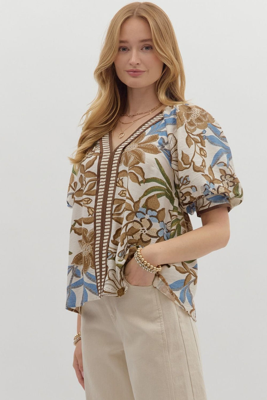 Botanical Print Shirt