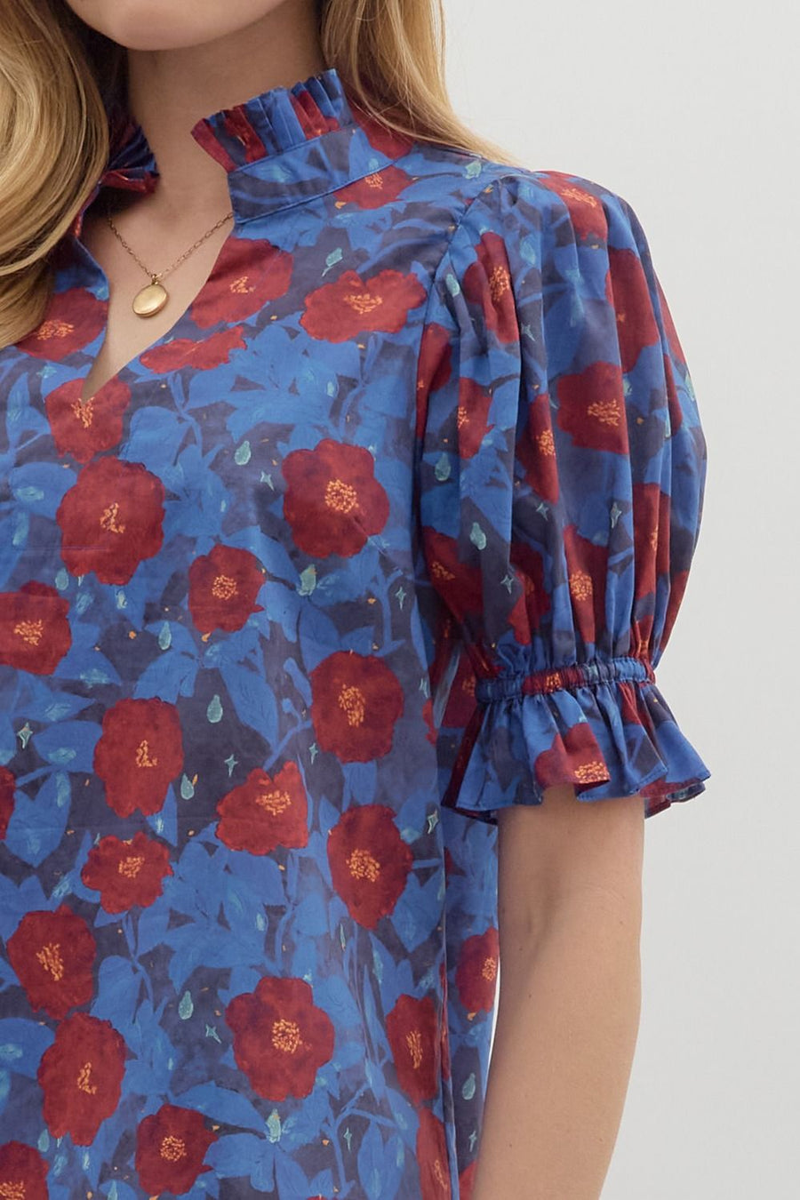 Floral Puff Sleeve Top