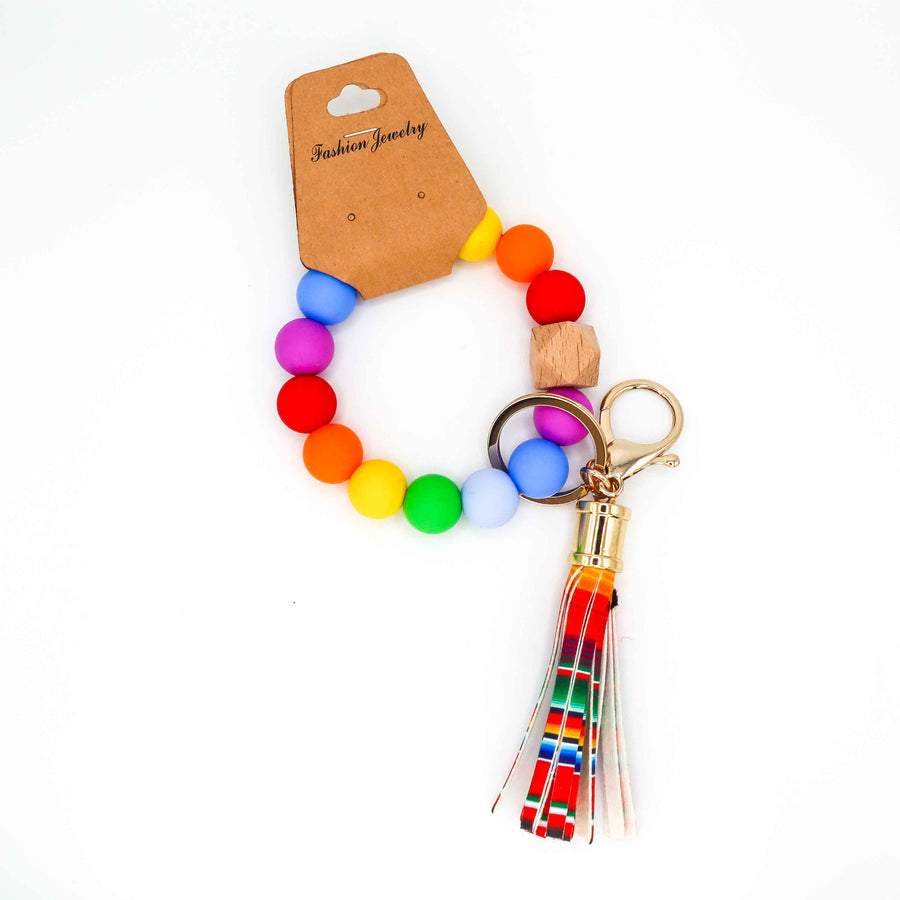 Beaded Wristlet Keyring