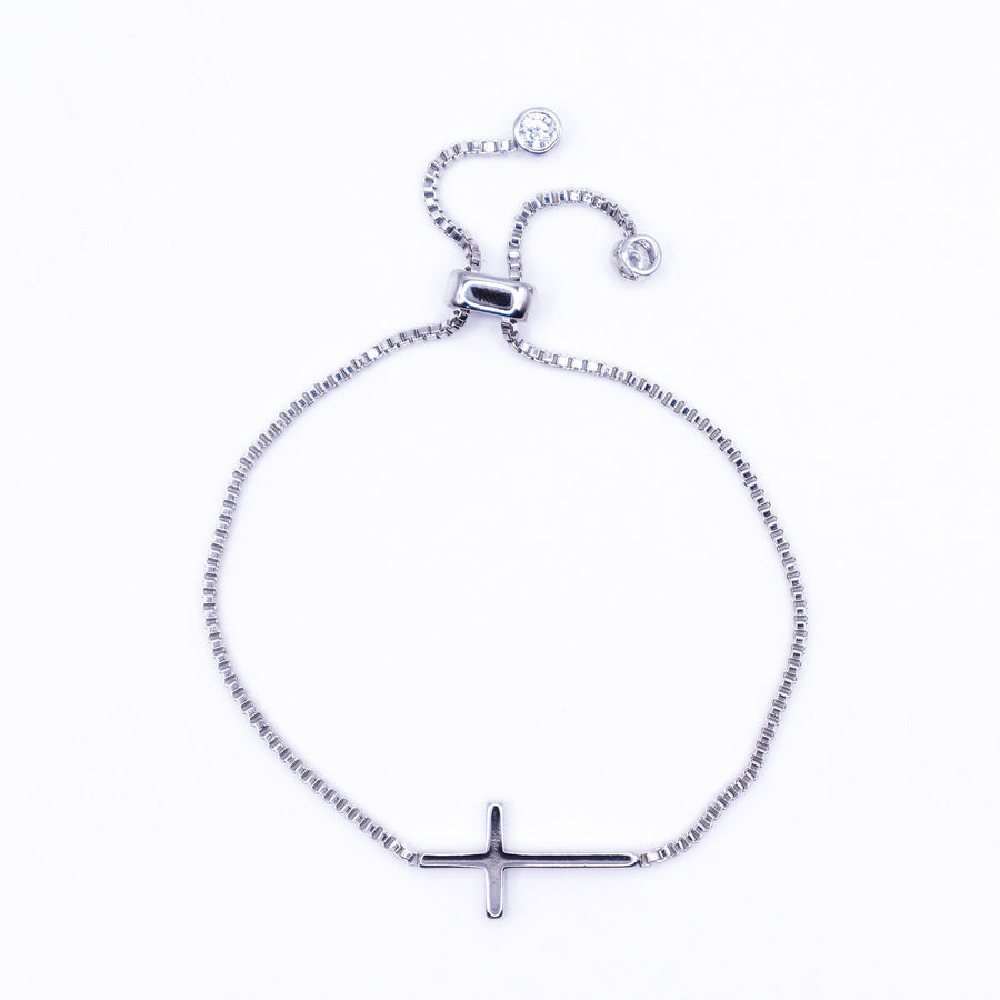 Solid Cross Adjustable Bracelet