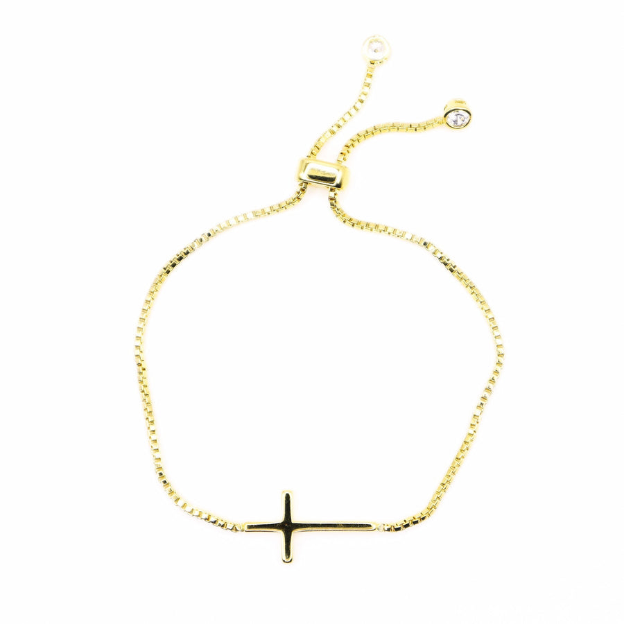 Solid Cross Adjustable Bracelet
