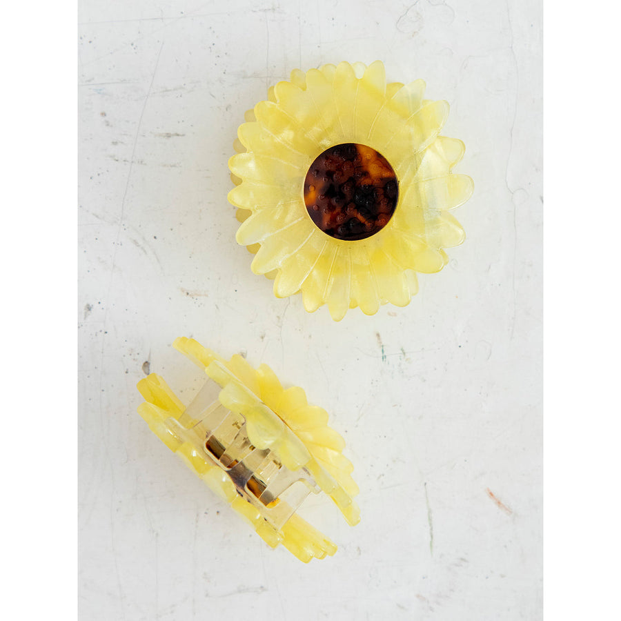 Set of 2 Hair Claws Flower