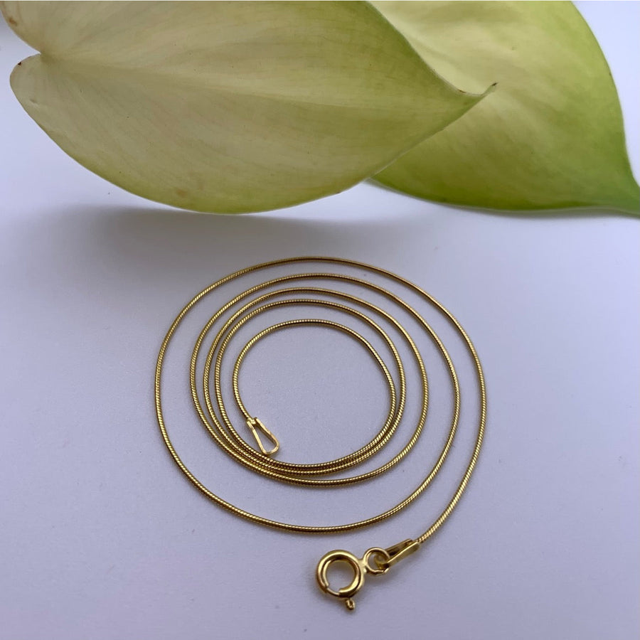 14K Gold Plated Snake Chain 20"