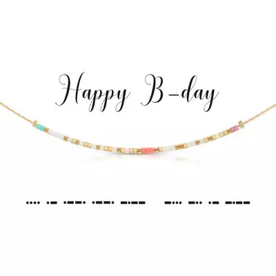 Happy Birthday Necklace